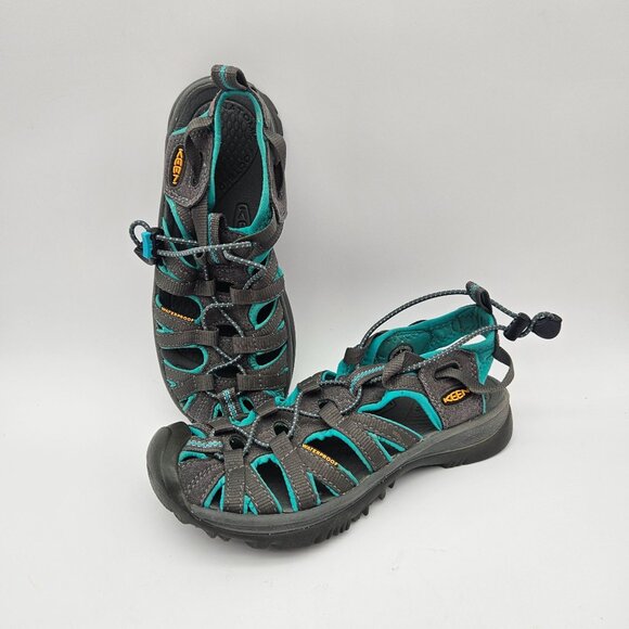 Keen Closed Toe Hiking Water Sport Sandals Gray Blue Womens 6 - Picture 1 of 8